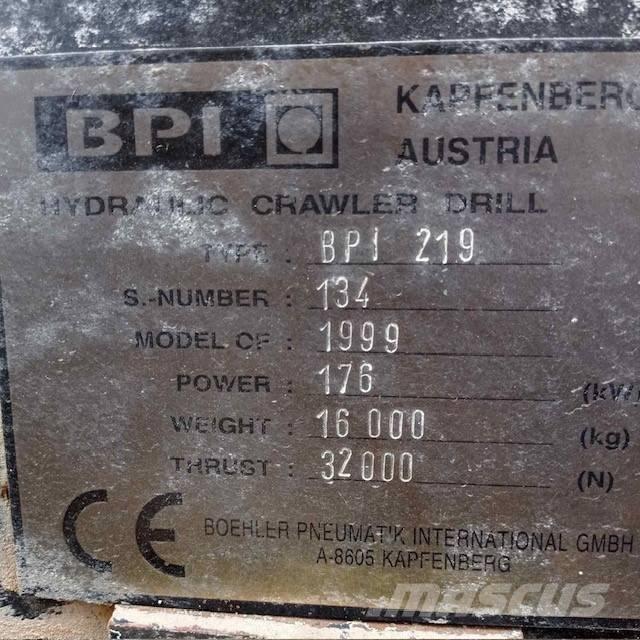 Böhler BPI 219 Sondaj makinalari