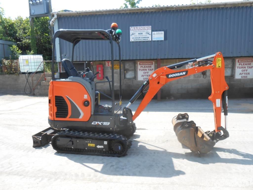 Doosan DX 19 Mini ekskavatörler, 7 tona dek