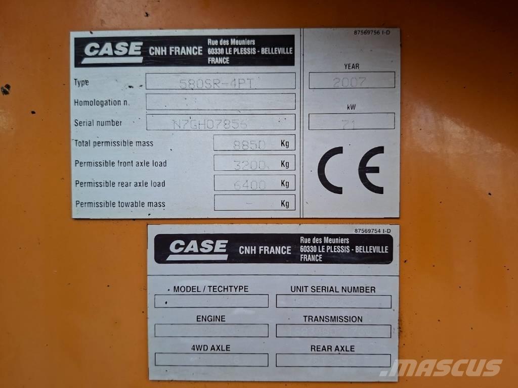 CASE 580 SR Kazıcı yükleyiciler - beko loder