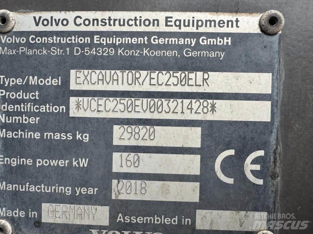 Volvo EC250ELR Paletli ekskavatörler