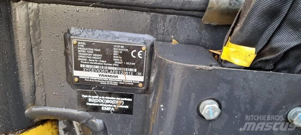 Yanmar Vio 57 Mini ekskavatörler, 7 tona dek