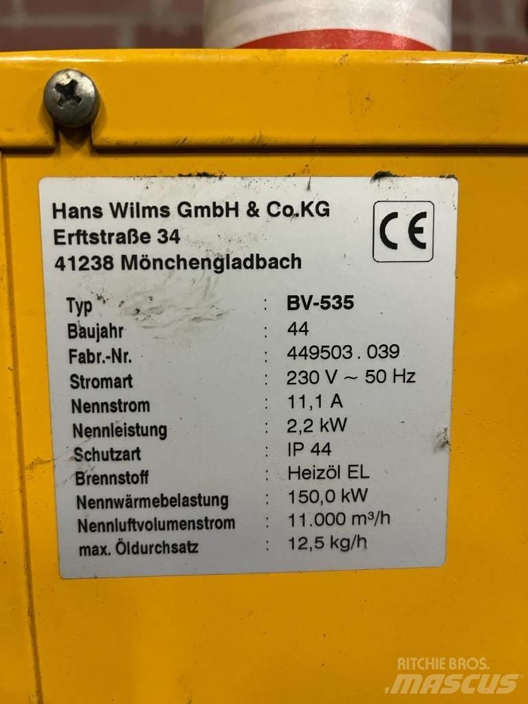 Wilms BV 535 Isıtma ve çözme ekipmanı