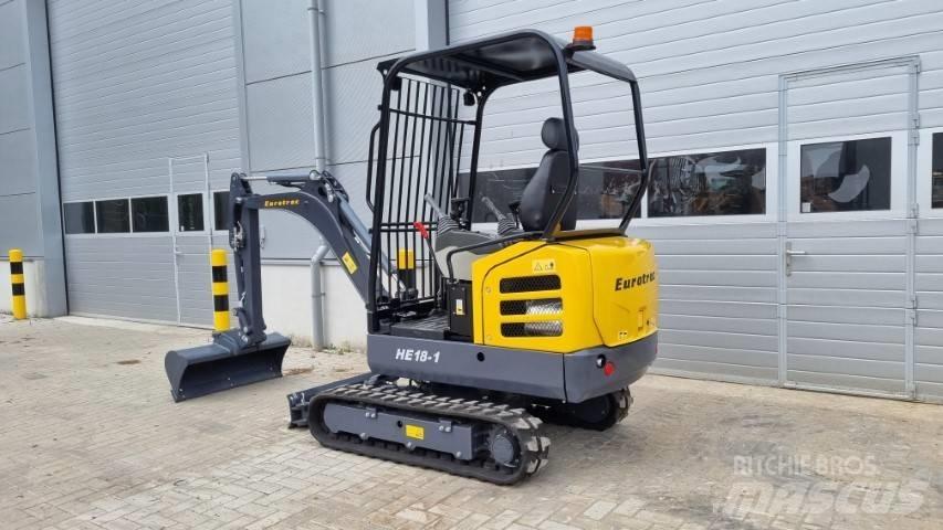 Eurotrac HE 18 Mini ekskavatörler, 7 tona dek
