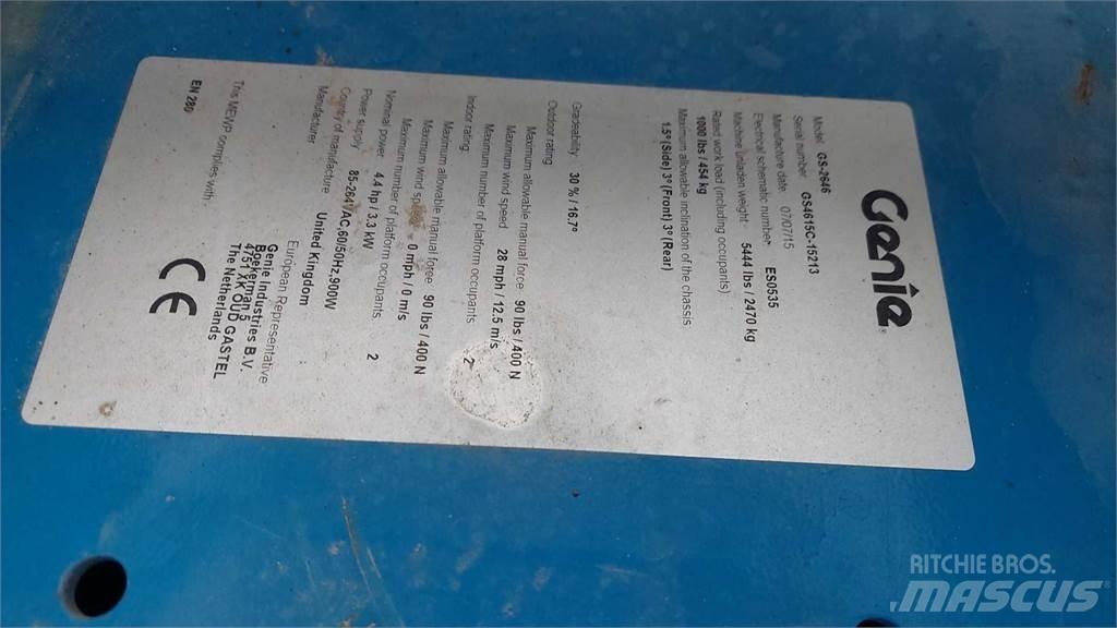 Genie GS2646 Makasli platformlar