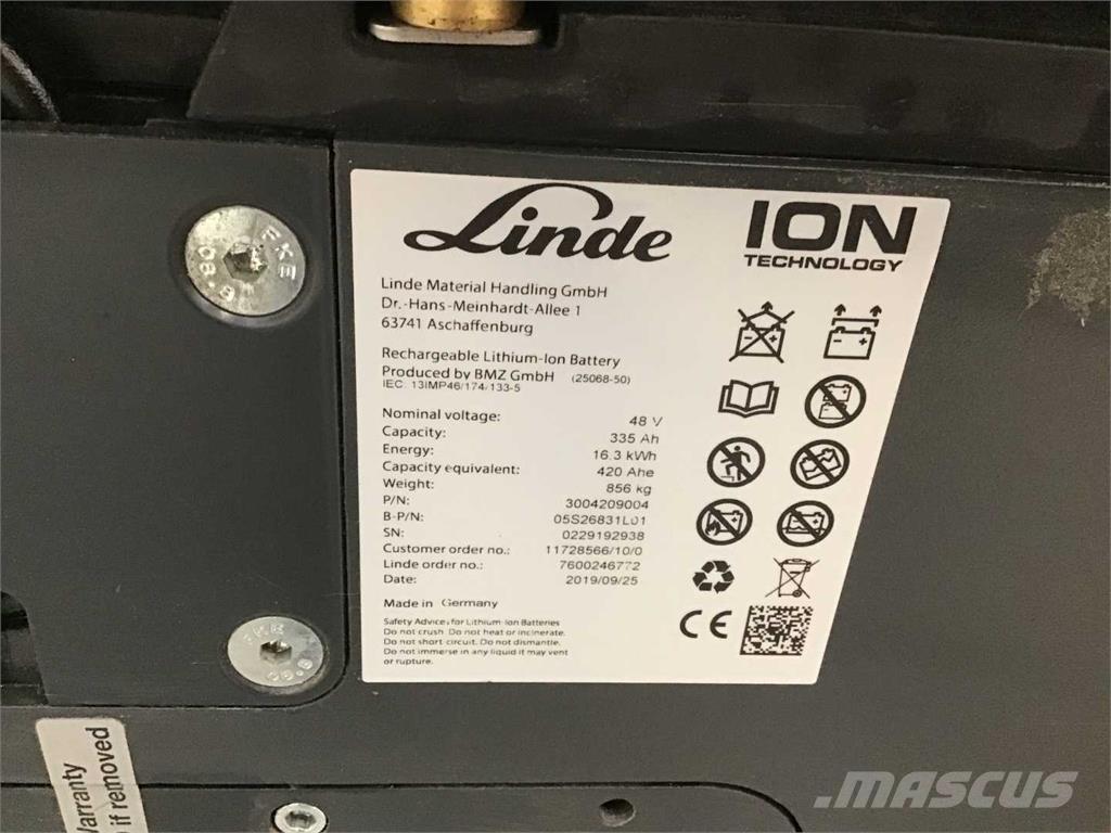 Linde E16 ION Elektrikli forkliftler