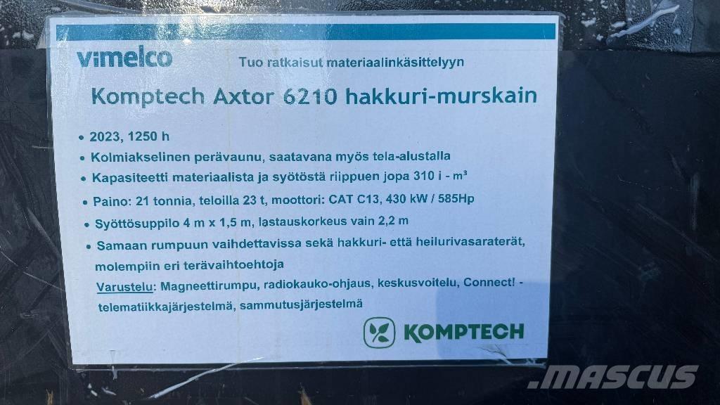 Komptech Axtor 6210 Ağaç öğütücüler