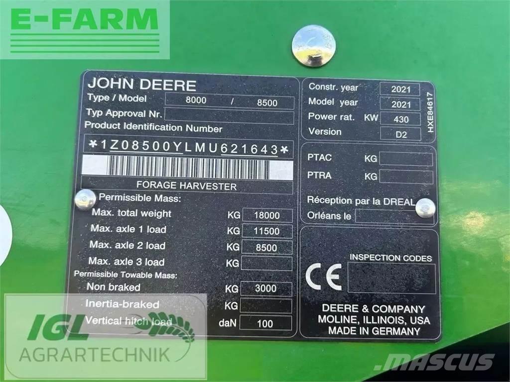 John Deere 8500i Kendi yürür silaj makinalari