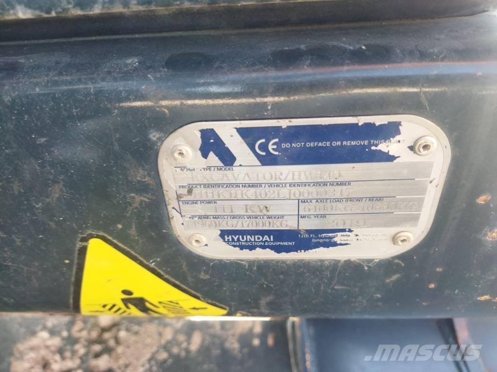 Hyundai HW 140 A Lastik tekerli ekskavatörler
