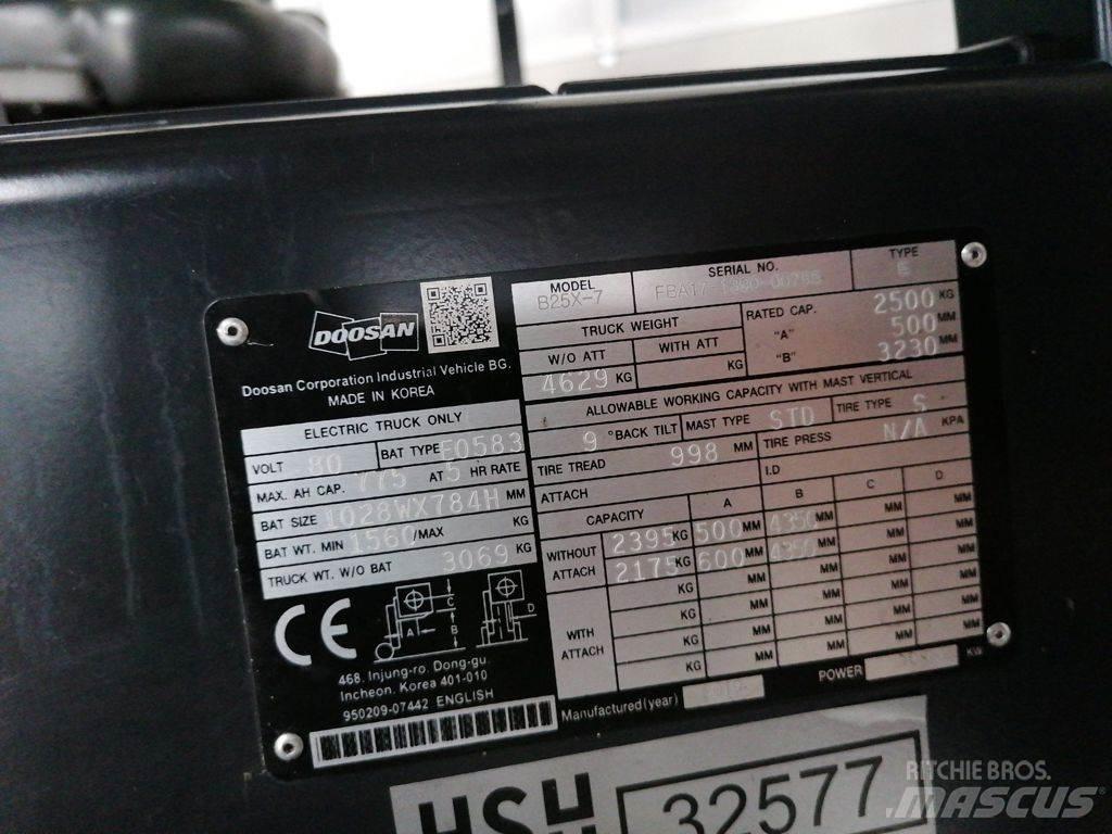 Doosan B25X-7 Elektrikli forkliftler