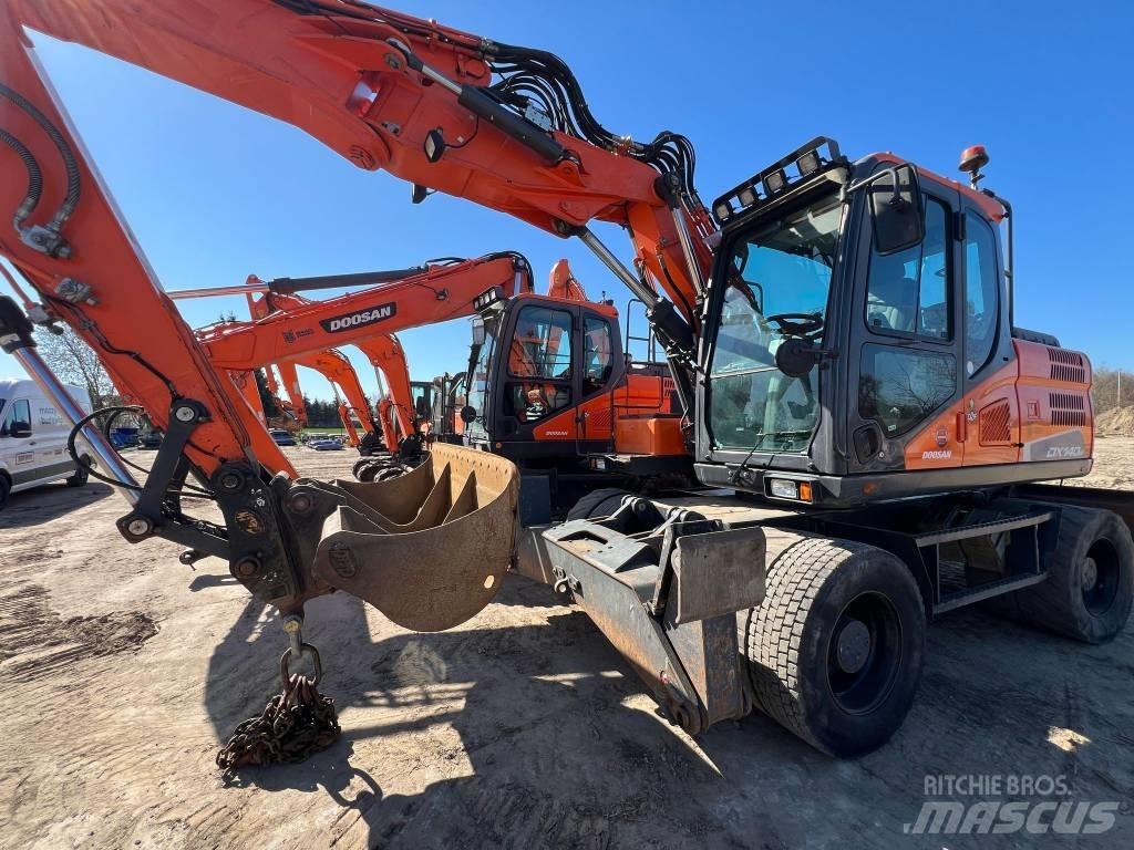Doosan DX140W-5 Lastik tekerli ekskavatörler