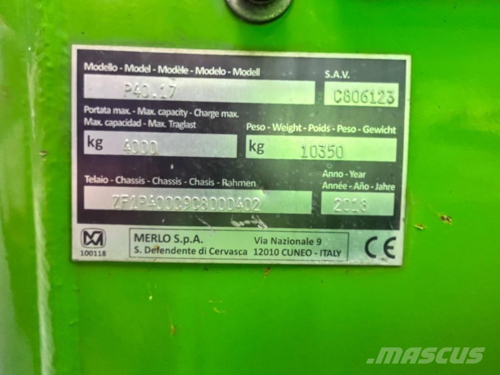 Merlo P 40.17 Teleskopik yükleyiciler