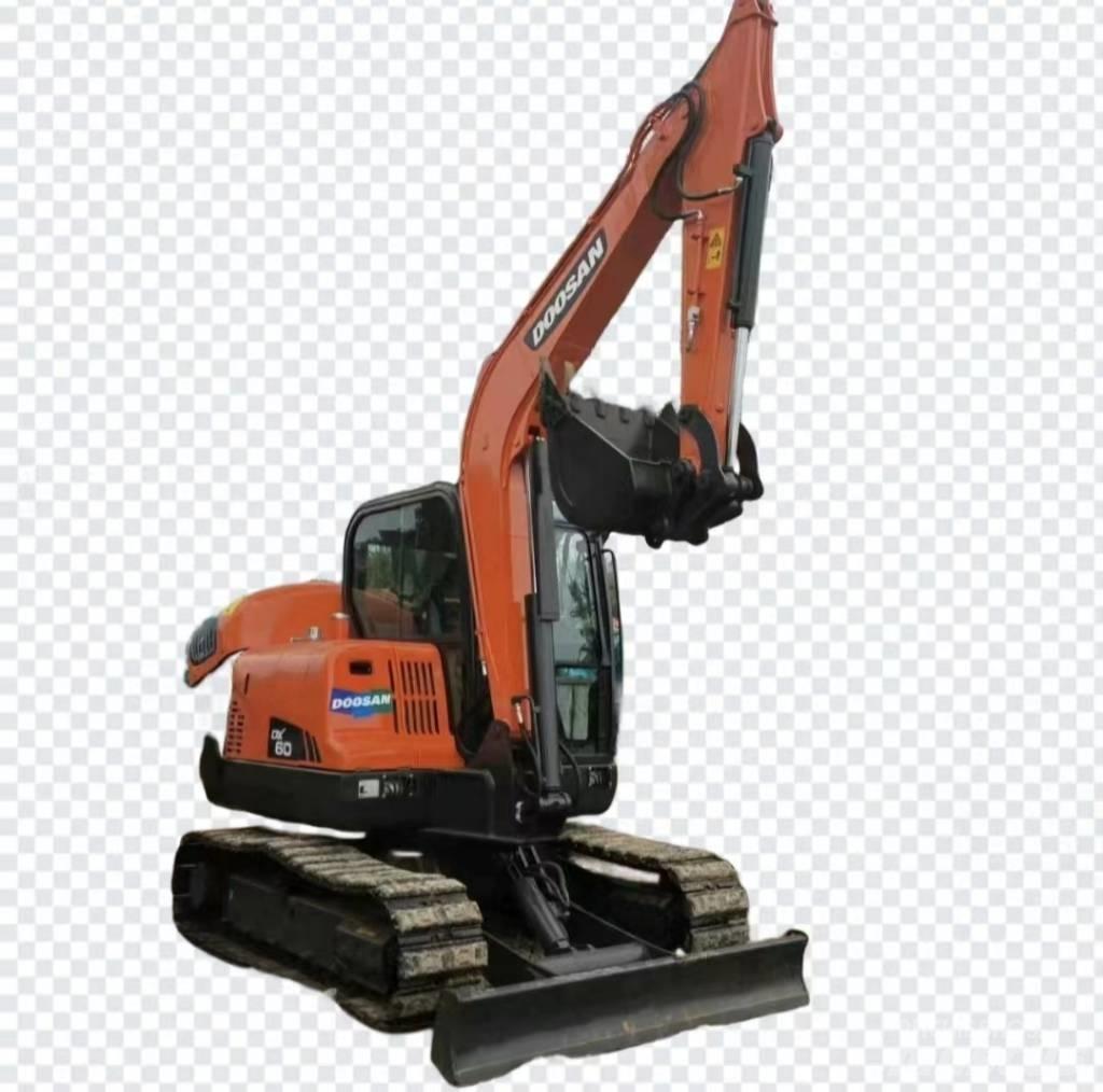 Doosan DX60 Mini ekskavatörler, 7 tona dek