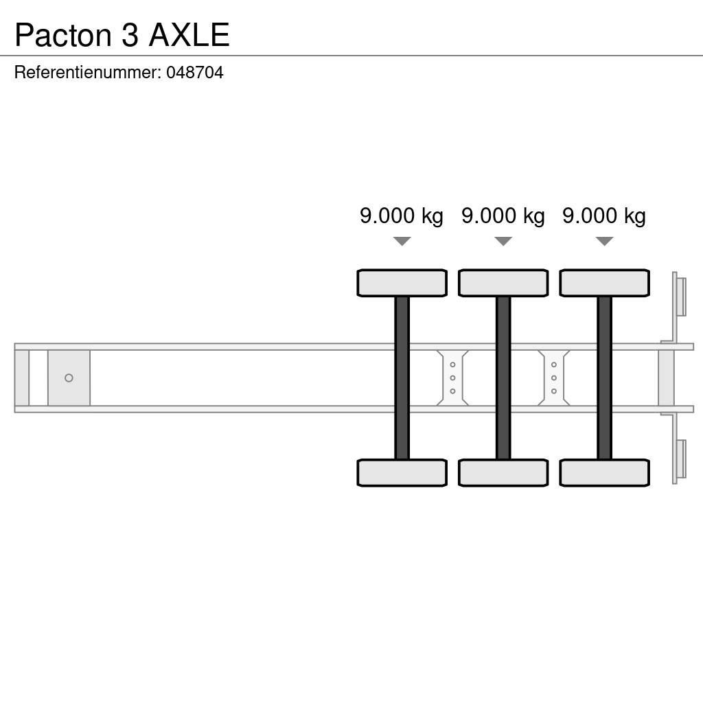 Pacton 3 AXLE Konteyner yari çekiciler