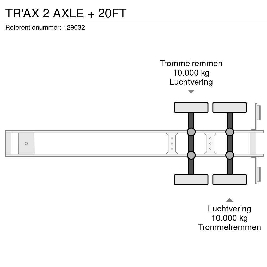  TR'AX 2 AXLE + 20FT Konteyner yari çekiciler