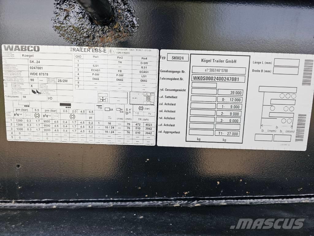 Kögel SKM24 Damperli çekiciler