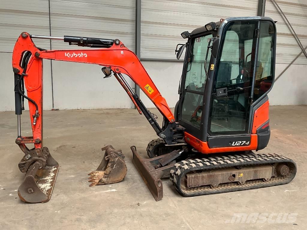 Kubota U 27-4 Mini ekskavatörler, 7 tona dek