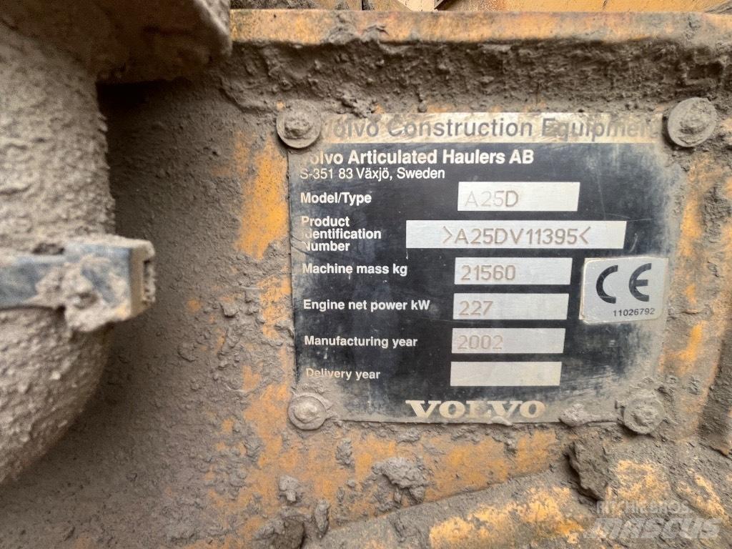 Volvo A 25 D Belden kirma kaya kamyonu