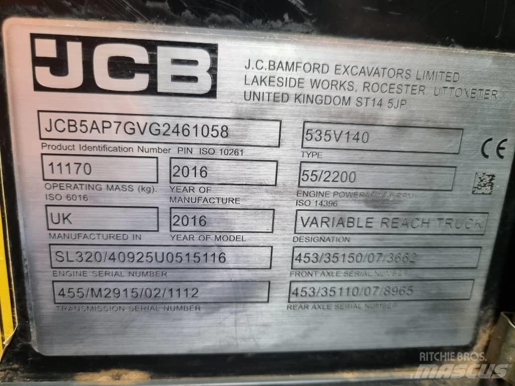 JCB 535-140 Hiviz Teleskopik yükleyiciler