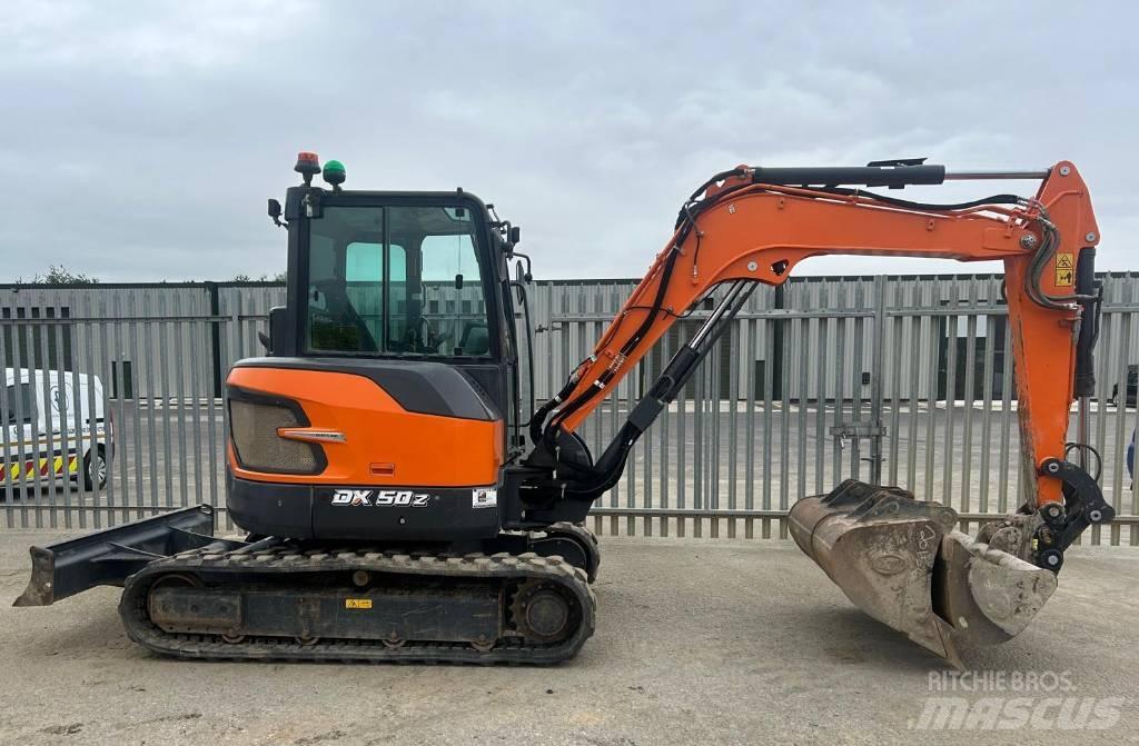Doosan DX50Z-7 Mini ekskavatörler, 7 tona dek