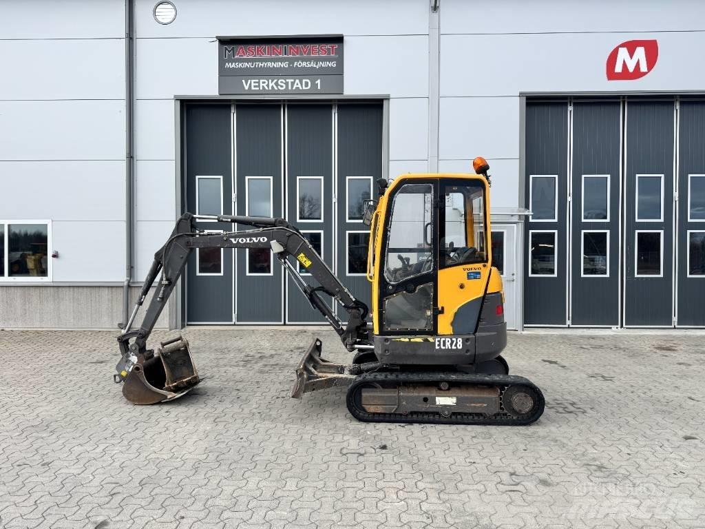 Volvo ECR 28 Mini ekskavatörler, 7 tona dek