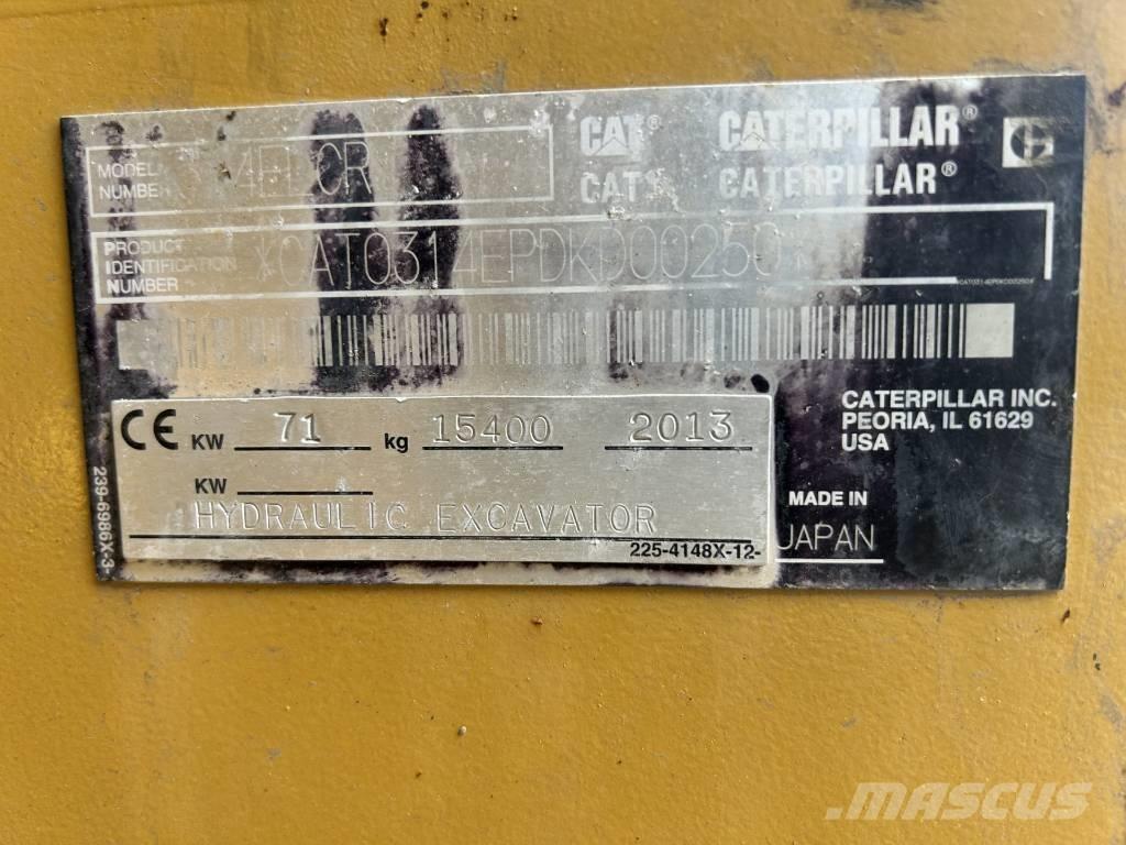 CAT 314 E LCR Paletli ekskavatörler