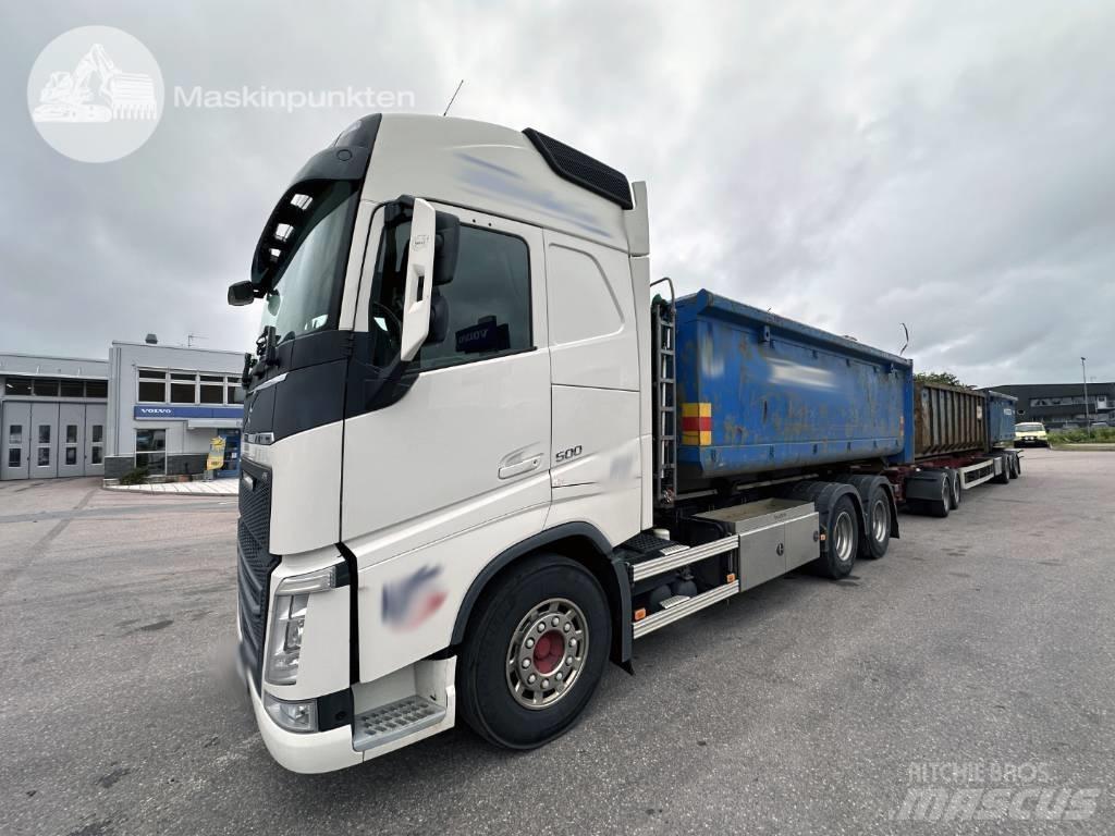 Volvo FH 500 EKIPAGE Vinçli kamyonlar