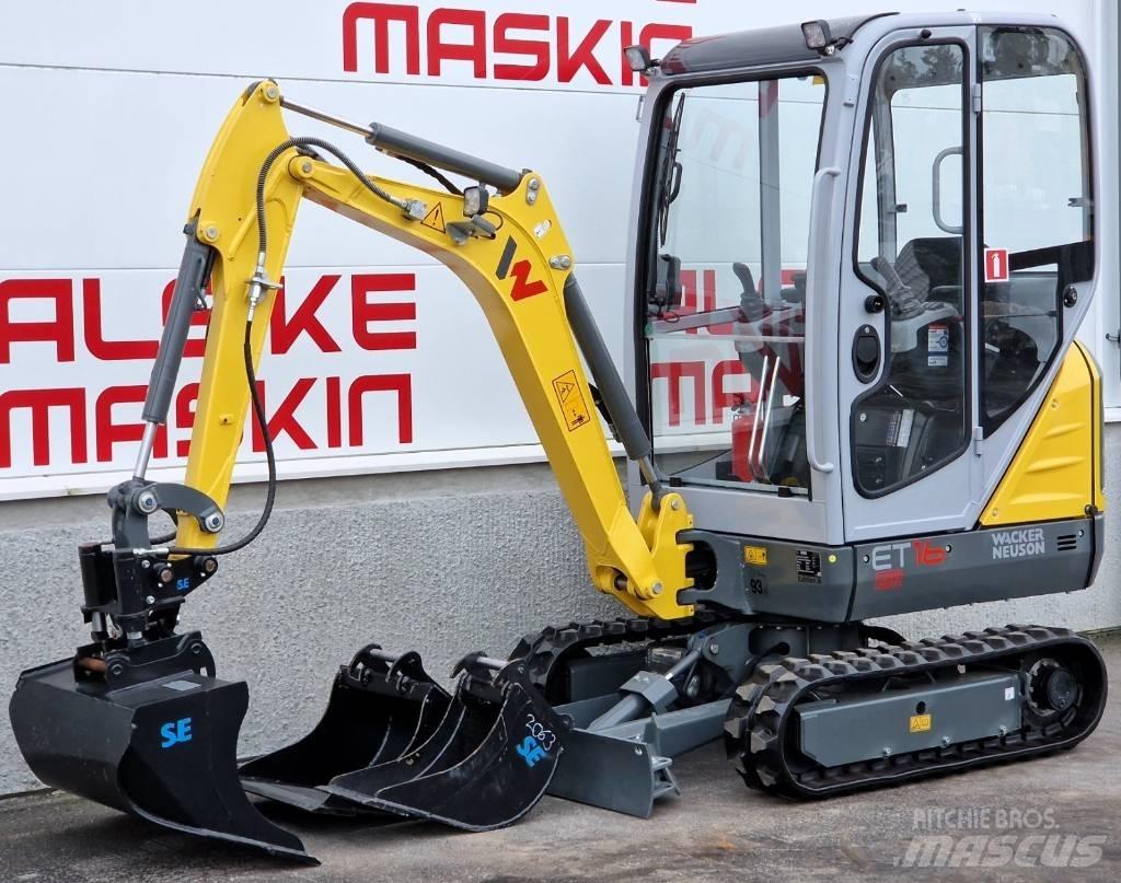 Wacker Neuson ET 16 Mini ekskavatörler, 7 tona dek