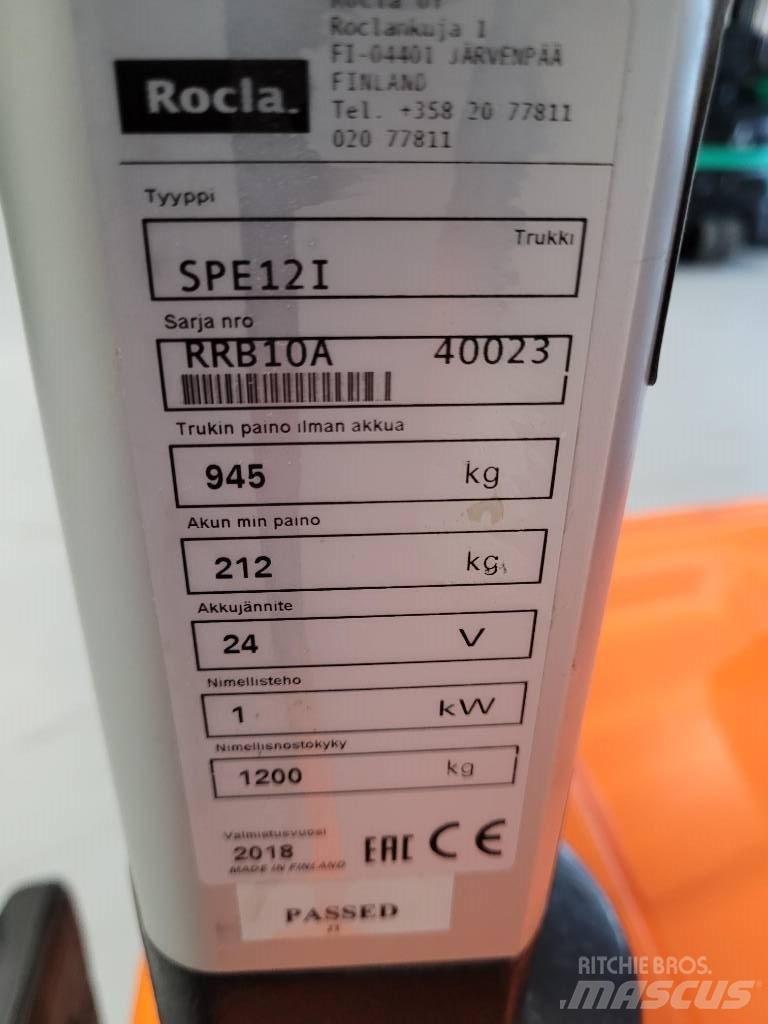 Rocla SPE12i Akülü depo ekipmanları