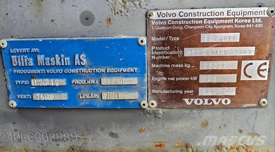 Volvo EC 240 LC Paletli ekskavatörler
