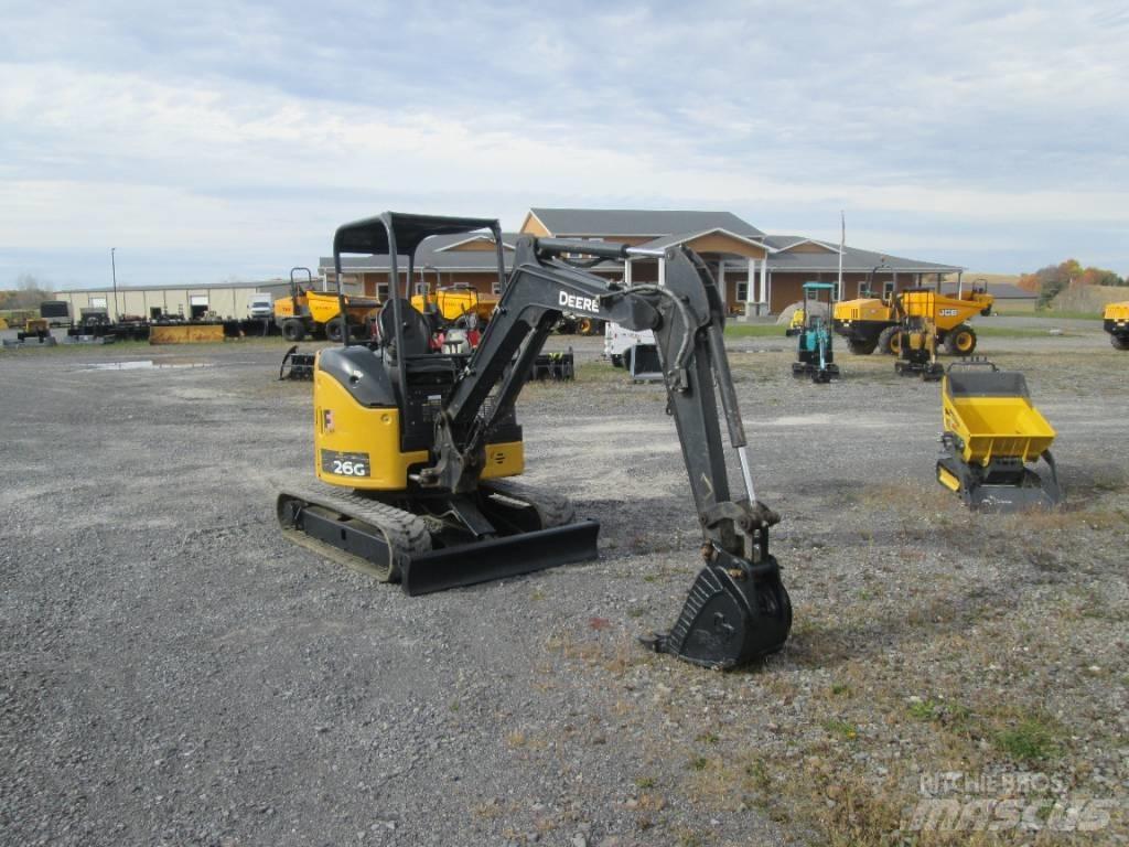 John Deere 26G Mini ekskavatörler, 7 tona dek