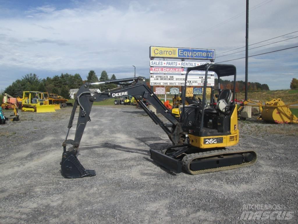 John Deere 26G Mini ekskavatörler, 7 tona dek