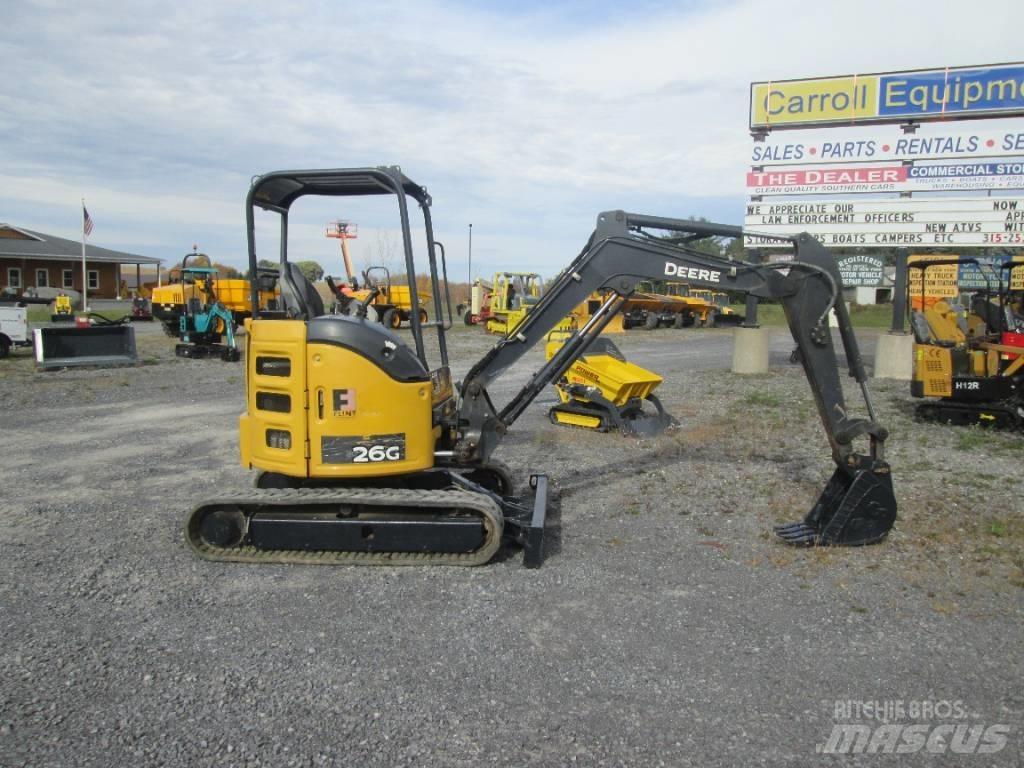 John Deere 26G Mini ekskavatörler, 7 tona dek