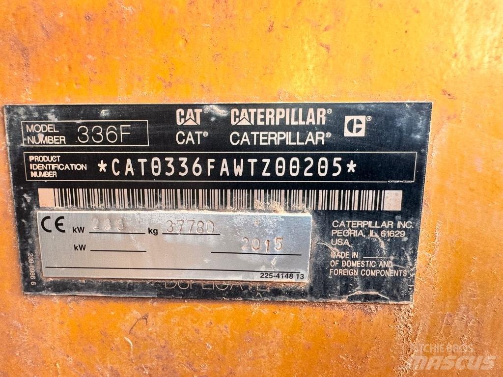 CAT 336 F L Paletli ekskavatörler