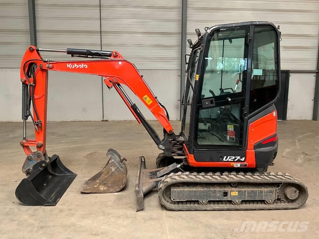 Kubota U 27-4 HI Mini ekskavatörler, 7 tona dek