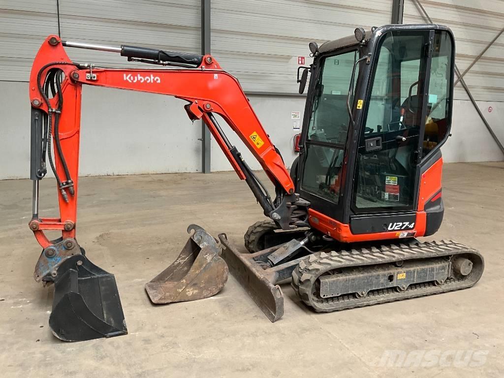 Kubota U 27-4 HI Mini ekskavatörler, 7 tona dek