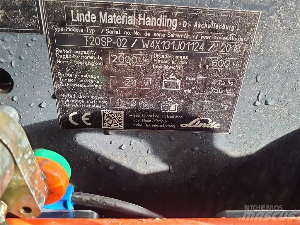Linde T20SP kurz Düsük seviye kaldirici