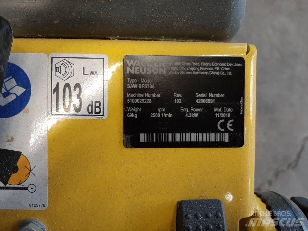 Wacker Neuson BFS735 Kaya ve Beton Testereleri