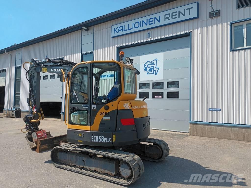 Volvo ECR 58 Mini ekskavatörler, 7 tona dek