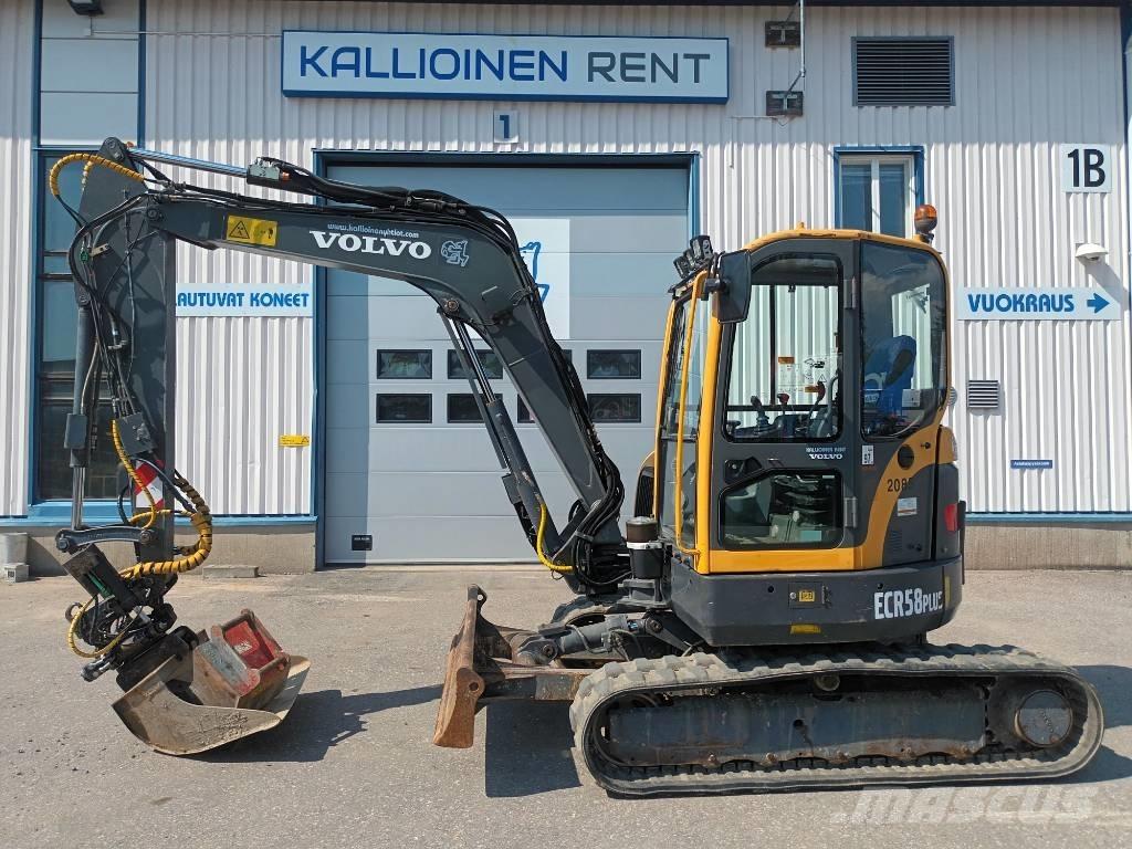 Volvo ECR 58 Mini ekskavatörler, 7 tona dek