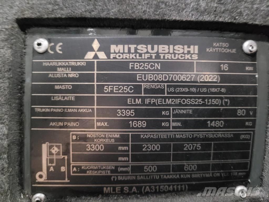 Mitsubishi FB 25 CN Elektrikli forkliftler