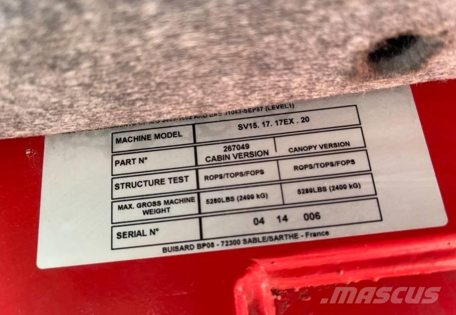 Yanmar SV15 Mini ekskavatörler, 7 tona dek