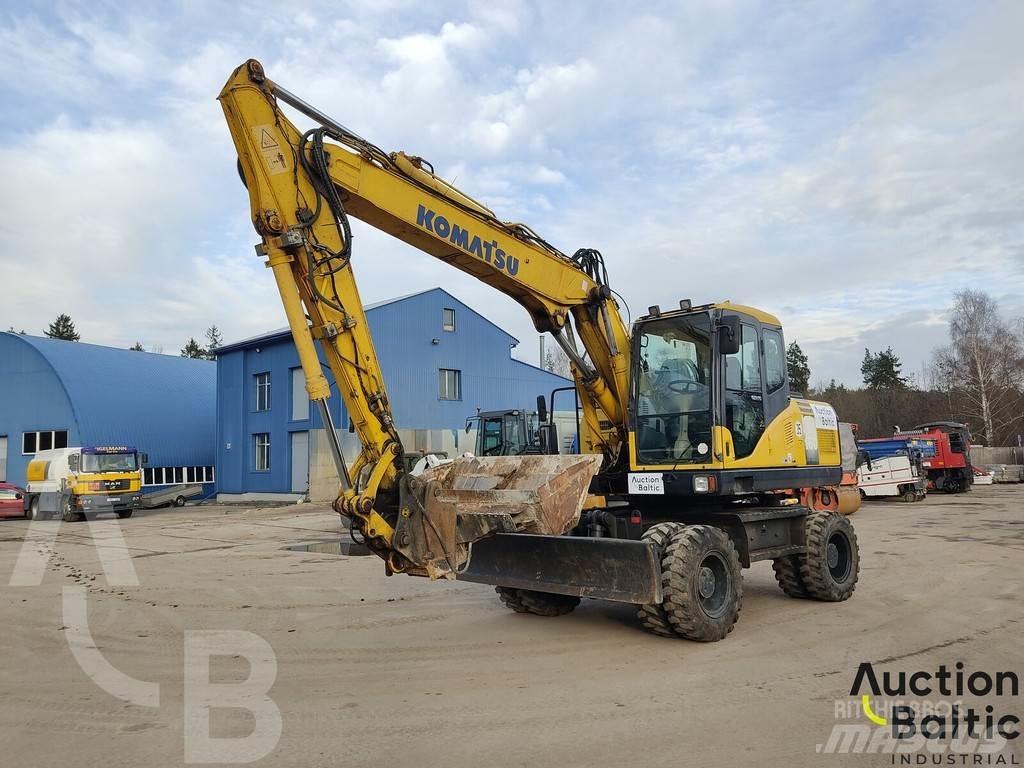 Komatsu PW160-7 Lastik tekerli ekskavatörler