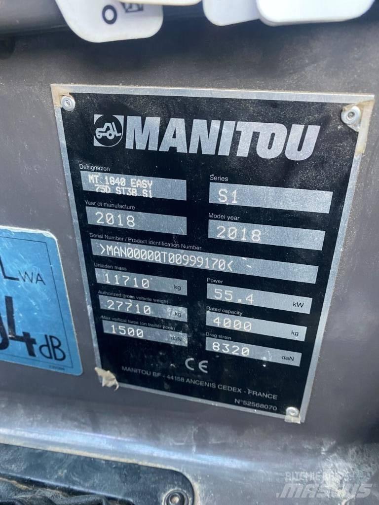 Manitou MT 1840 Teleskopik yükleyiciler