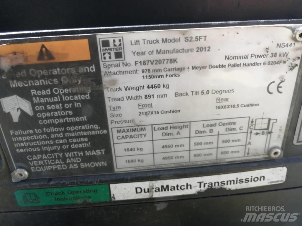 Hyster S2.5FT LPG'li forkliftler