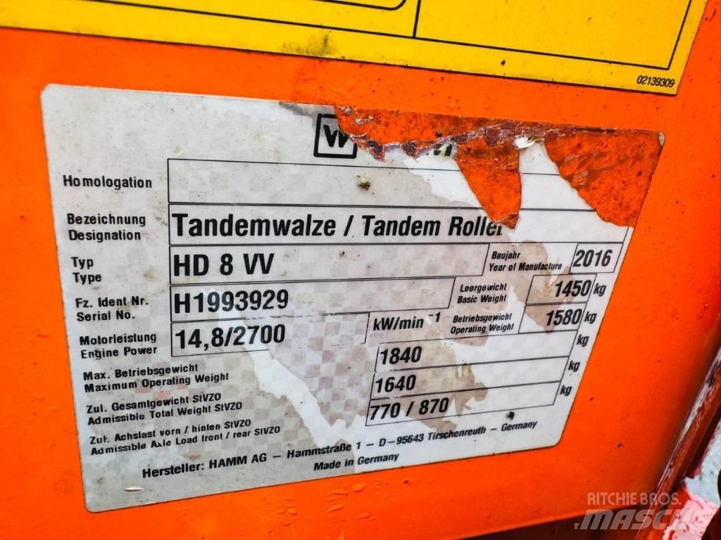 Hamm HD 8 VV Çift tamburlu silindirler