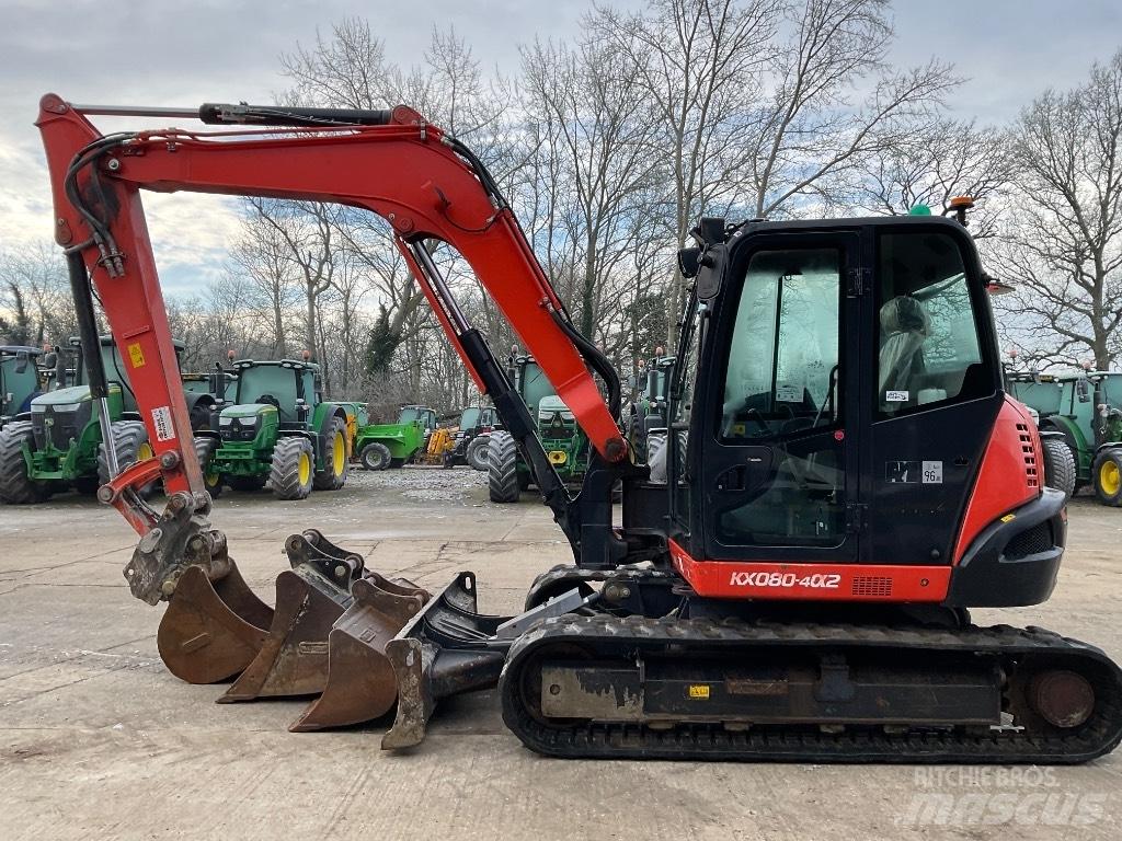 KUBOTA KX080 Midi ekskavatörler 7 - 12 t
