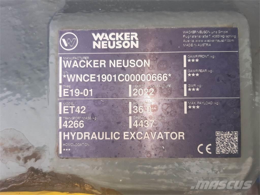 Wacker Neuson ET42 Paletli ekskavatörler