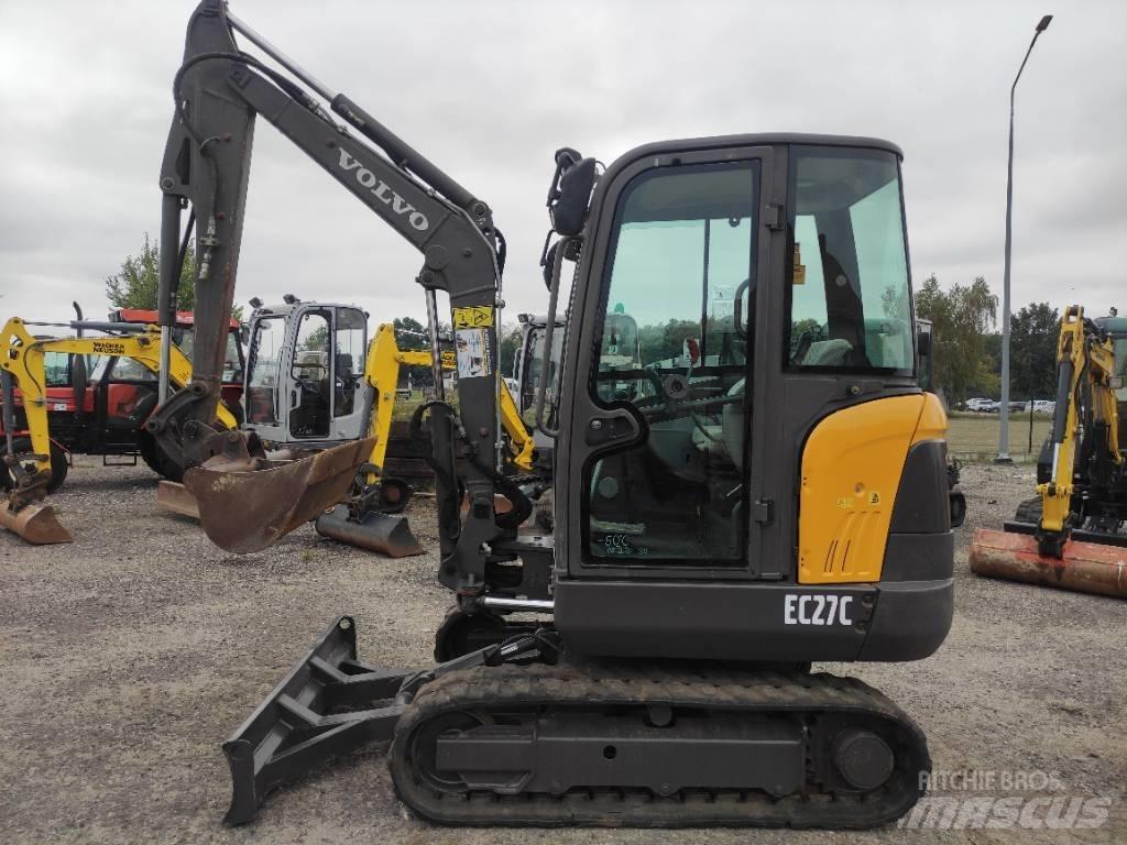 Volvo EC 27 C Mini ekskavatörler, 7 tona dek