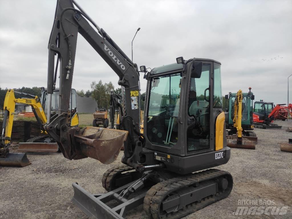 Volvo EC 27 C Mini ekskavatörler, 7 tona dek