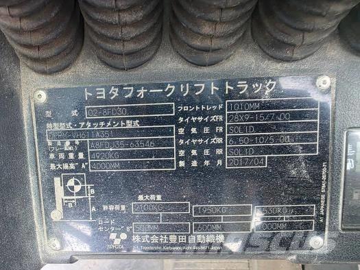 Toyota 30-5 FBL 25 Teleskopik yükleyiciler